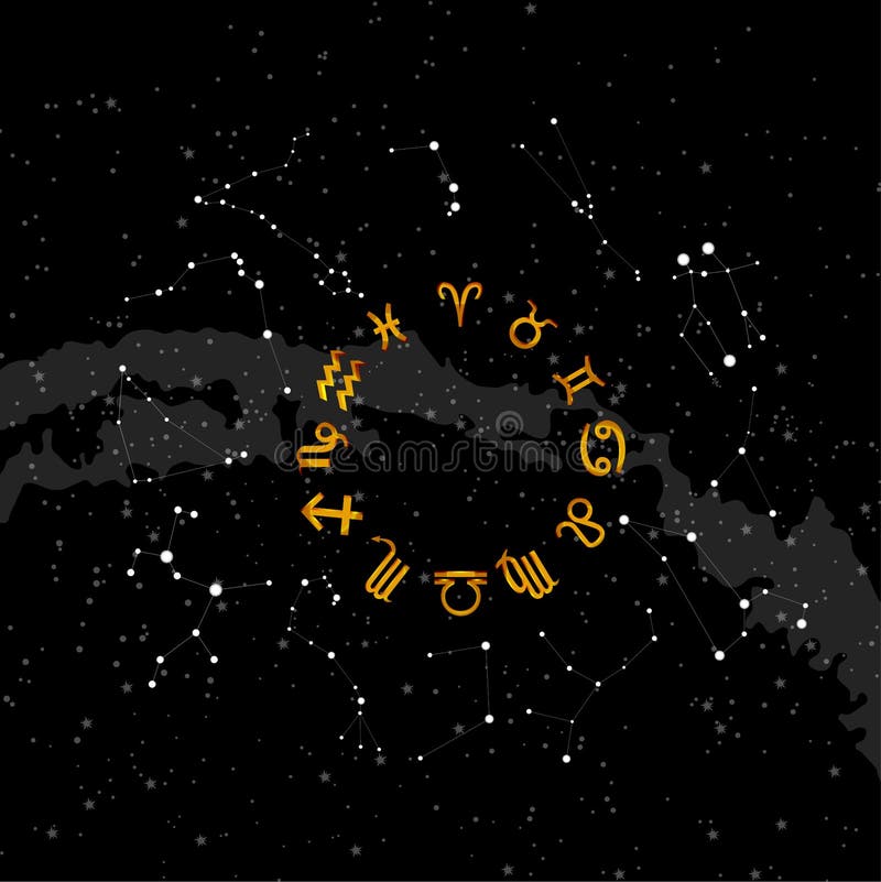 星座星空背景中的星座图向量例证 插画包括有双鱼座 假科学 投反对票 德瓦 星形 天秤座 星座星空背景中的星座图向量例证 插画包括有双鱼座 假科学 投反对票 德瓦 星形 天秤座