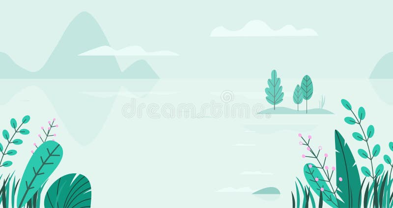 春天风景 湖 山 花 草平的传染媒介背景与最小的树的无缝幻想的自然向量例证 插画包括有 春天风景 湖 山 花 草平的传染媒介背景与最小的树的无缝幻想的自然向量例证 插画包括有
