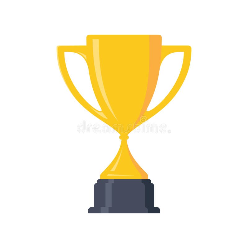 最佳的简单的冠军杯优胜者战利品奖和胜利设计元素向量例证 插画包括有