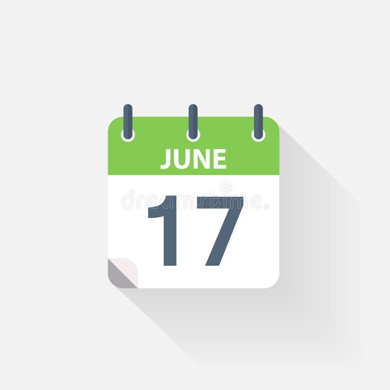 6月10日日历象库存例证 插画包括有平面 设计 背包 图标 月份 时间 日期 节假日