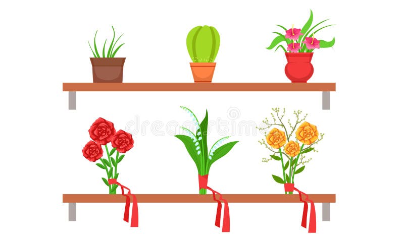 木架盆栽植物与美花束收藏 花店设计元素向量向量例证 插画包括有收集 花盆 本质 新鲜 市场 木架盆栽植物与美花束收藏 花店设计元素向量向量例证 插画包括有收集 花盆 本质 新鲜 市场