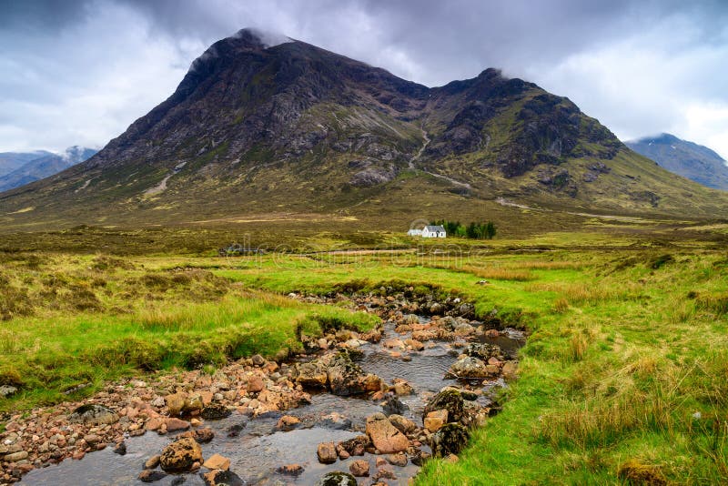 格伦克风景 高地苏格兰风景 在夏时的自然库存图片 图片包括有格伦克风景 高地苏格兰风景 在夏时的自然