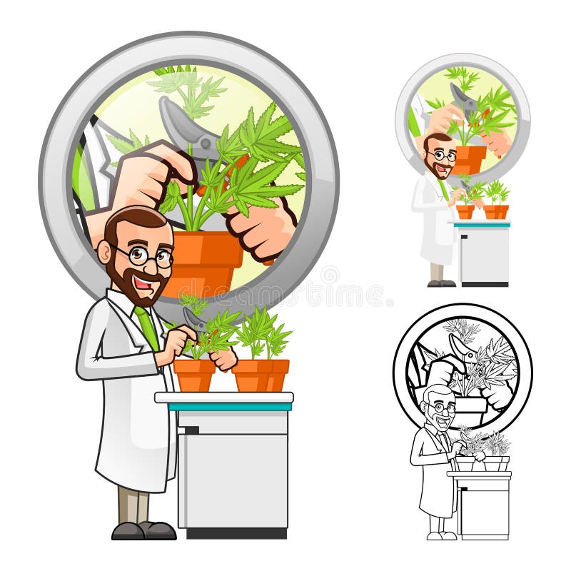 植物科学家切开叶子的漫画人物向量例证 插画包括有滑稽 动画片 线路 投反对票 图象 详细 植物科学家切开叶子的漫画人物向量例证 插画包括有滑稽 动画片 线路 投反对票 图象 详细
