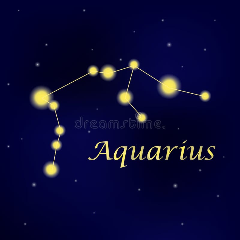 水瓶座图案带水手的抽象印刷向量例证 插画包括有符号 宇宙 占星术 打印 线路 墙纸