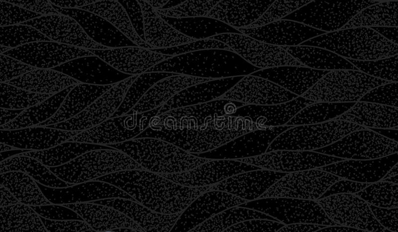 波浪花纹的曲线 抽象花瓣图案 无缝叶片背景 矢量向量例证 插画包括有叶子 样式 巡回表演者