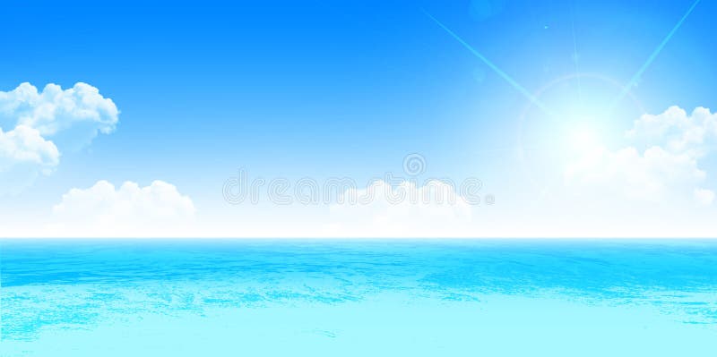 海夏天风景背景库存例证 插画包括有自然 材料 火箭筒 海洋 风景 夏天 海运 天空