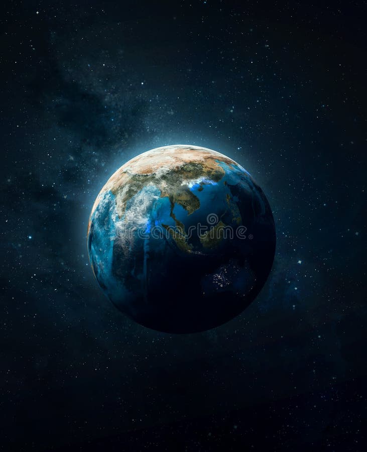 深空的地球行星球科幻壁纸库存例证 插画包括有天空 晒裂 行星 范围 聚会所 投反对票