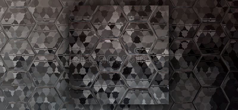 灰度抽象六角形壁纸库存图片 图片包括有墙纸 现代 六角 抽象