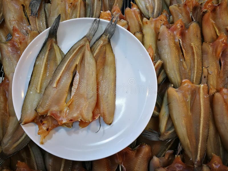 熏制的干燥鱼镶边snakehead鱼库存图片 图片包括有不同 干燥 可口 厨师 食物 烹调