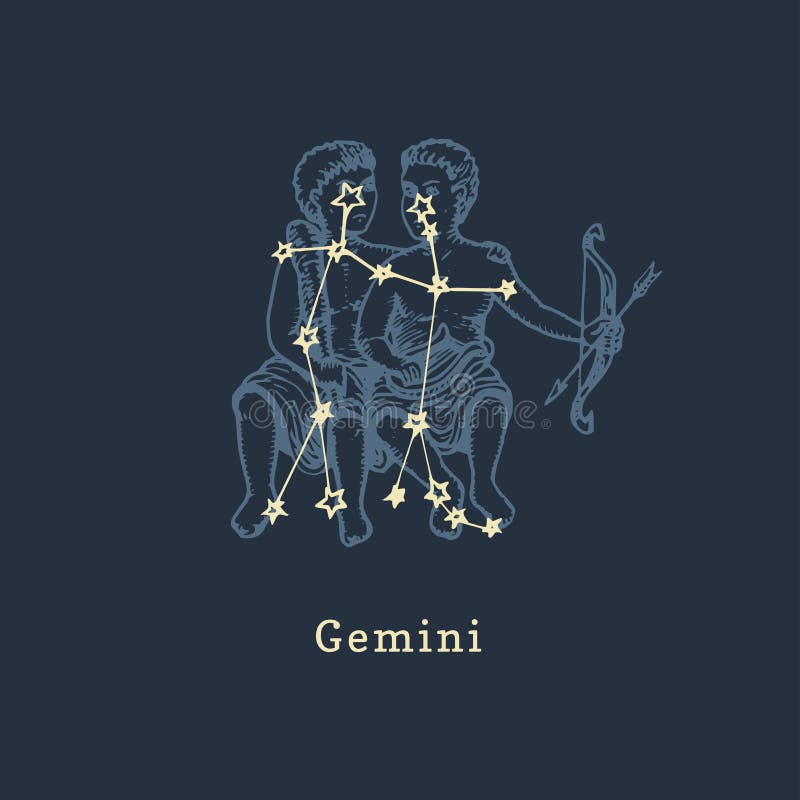 版画式星座星象符号双城的矢量复古图解向量例证 插画包括有板刻 巴比伦 例证 艺术 图画 版画式星座星象符号双城的矢量复古图解向量例证 插画包括有板刻 巴比伦 例证 艺术 图画