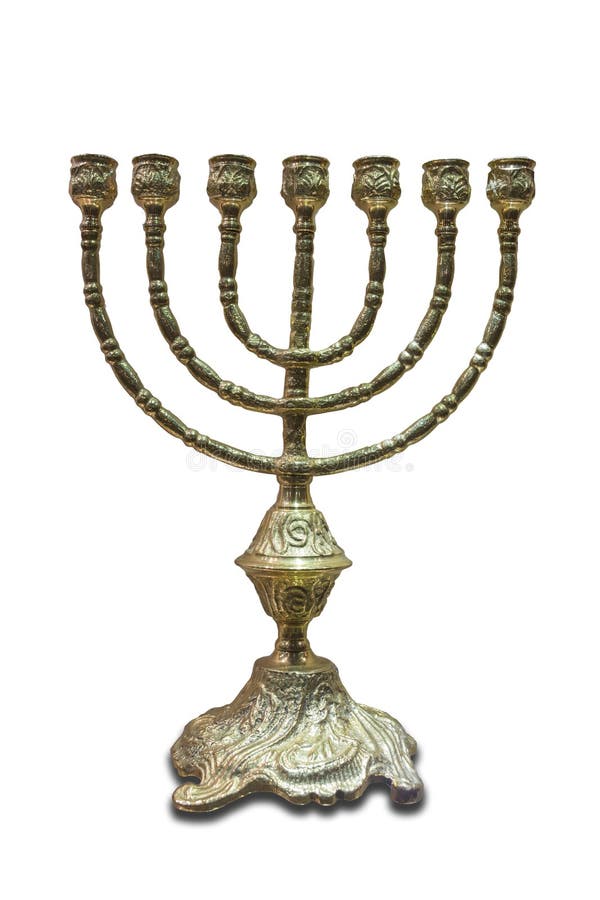 犹太教灯台或七灯西伯来lampstand 库存图片 图片包括有