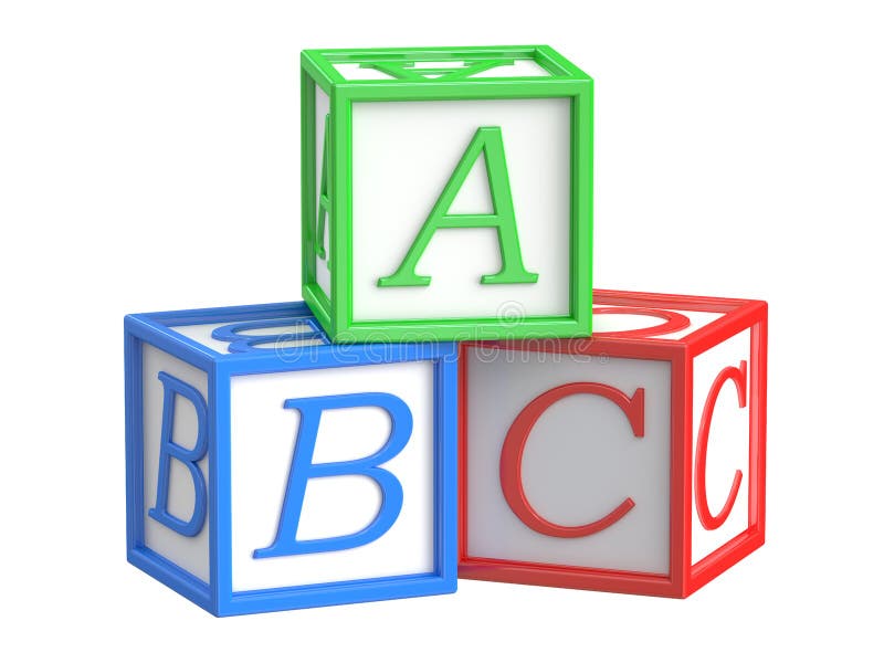 玩具块 Abc立方体库存例证 插画包括有子项 正方形 背包 封锁 颜色 作用 了解