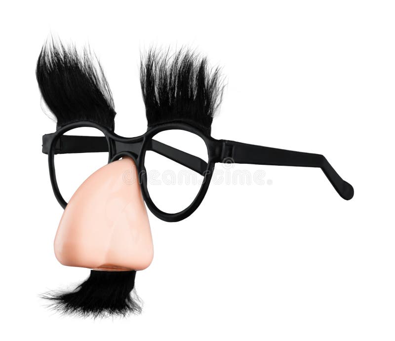 Classic Disguise Mask with Fake Nose and Moustache Stock Image - Image of  hide, glasses: 118197319