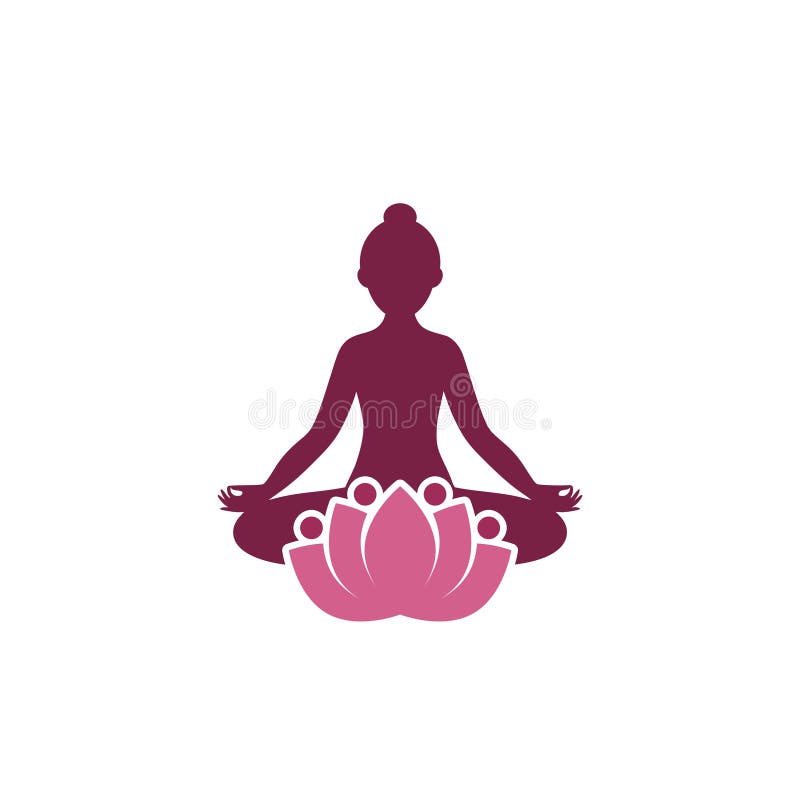 瑜伽徽标设计模板白色背景中的 健康 美容 Spa 放松 冥想 图标向量例证 插画包括有花卉 关心 瑜伽徽标设计模板白色背景中的 健康 美容 Spa 放松 冥想 图标向量例证 插画包括有花卉 关心