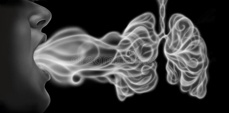 瓦平和肺库存例证 插画包括有蒸气 生活方式 蒸汽 烟雾 样式 例证 疾病 鼻子 尼古丁