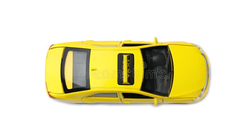 白色背景 顶视图的黄色出租车模型库存图片 图片包括有汽车 旅途 服务 对象 商业 现代