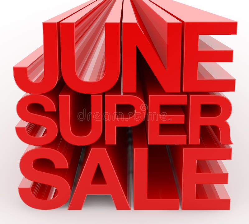白背景上的APRIL SUPER SALES红色字插图3D渲染库存例证- 插画包括有