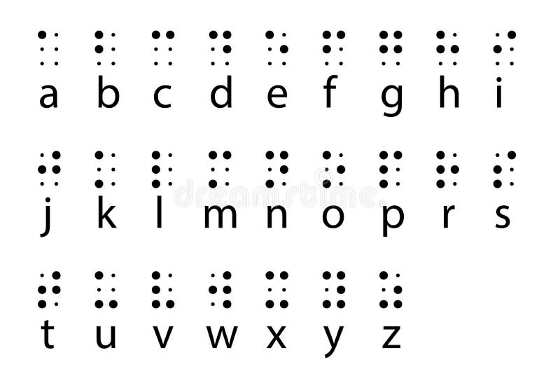 英语盲文字母表信件向量向量例证 插画包括有语言 数字 英语 参见 损伤 拉丁语 指南