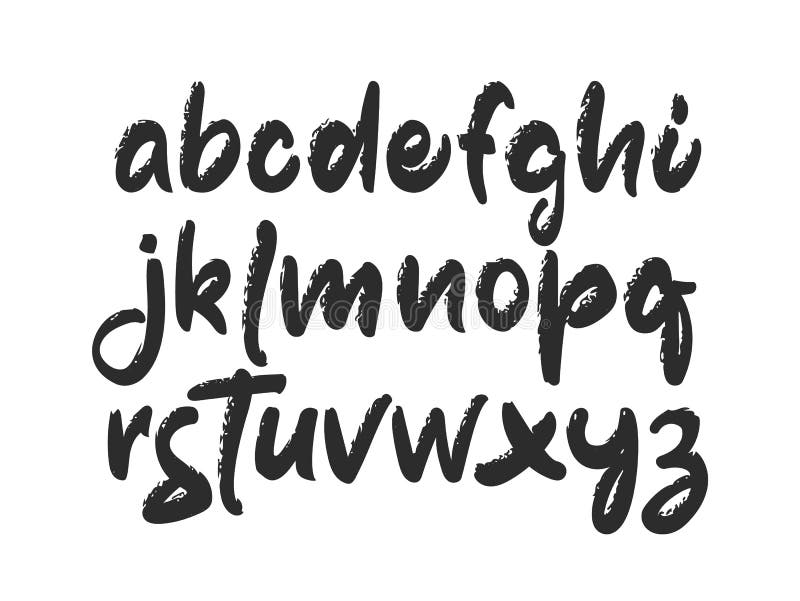 手写的英语字母表也corel凹道例证向量向量例证 插画包括有例证 数字 指针 可笑 艺术