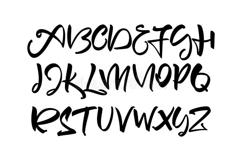 手写的英语字母表也corel凹道例证向量向量例证 插画包括有例证 数字 指针 可笑 艺术