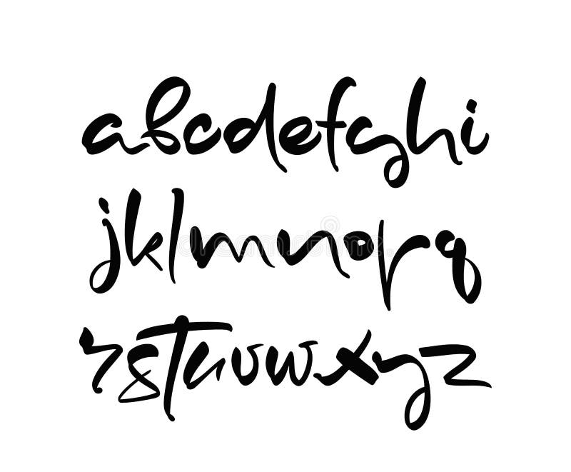 手写的英语字母表也corel凹道例证向量向量例证 插画包括有例证 数字 指针 可笑 艺术
