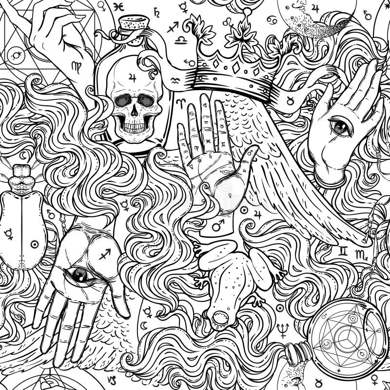 神秘主义者 魔术 背景宗教和秘密主义与esote 向量例证 插画包括有宗教和秘密主义与esote 神秘主义者 魔术 背景宗教和秘密主义与esote 向量例证 插画包括有宗教和秘密主义与esote