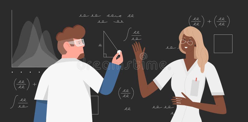 男孩数学家在黑板 做科学研究的孩子的文字惯例作梦成为的专业科学家向量例证 插画包括有 男孩数学家在黑板 做科学研究的孩子的文字惯例作梦成为的专业科学家向量例证 插画包括有
