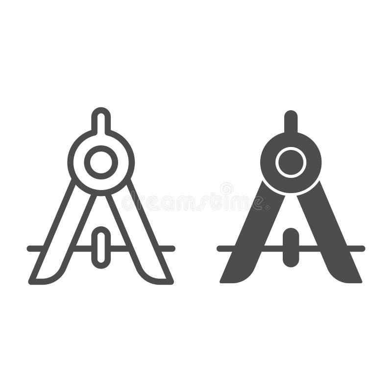 罗盘分隔线和实体图标学校画圆仪几何学学科向量设计概念向量例证 插画包括有线路 拱道 罗盘分隔线和实体图标学校画圆仪几何学学科向量设计概念向量例证 插画包括有线路 拱道