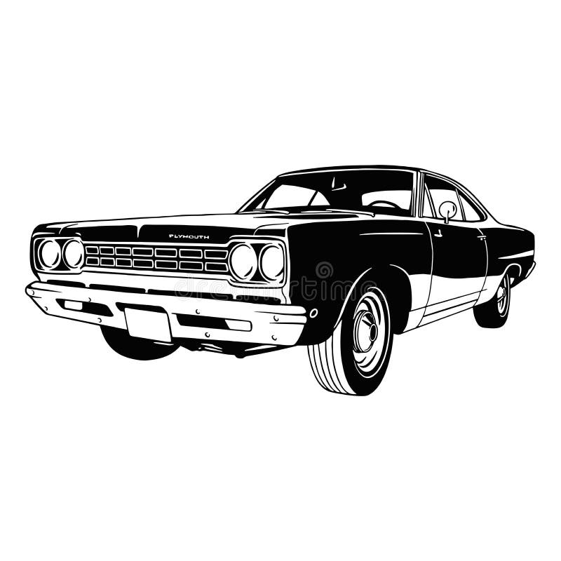肌肉车老旧美国经典车1960年代肌肉车模板矢量剪贴t恤和徽章向量例证 插画包括有冒险家 投反对票