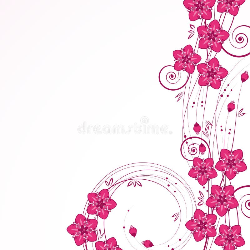 背景花卉优美向量例证 插画包括有 背景花卉优美向量例证 插画包括有