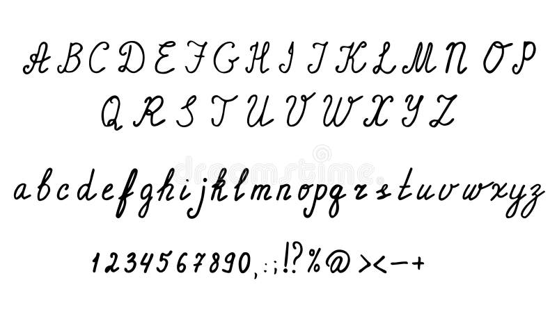 草写英语字母表信件 数字和标志手拉的集合向量例证 插画包括有手写 投反对票 信函 减速火箭 草写英语字母表信件 数字和标志手拉的集合向量例证 插画包括有手写 投反对票 信函 减速火箭