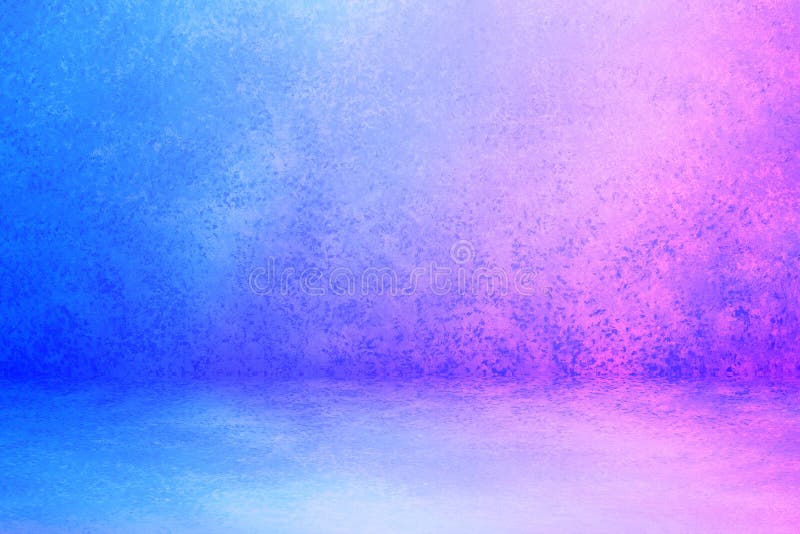 蓝色粉红色空背景底漆墙用于背景 大量空间用于文本合成艺术图像 网站 杂志或库存照片 图片包括有楼层 蒙太奇