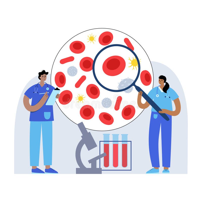 血液结构概念向量例证. 插画包括有模式, 贫血, 的闪烁, 免疫, 爱好健美 