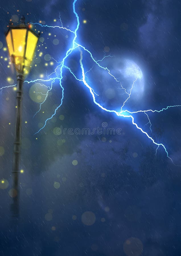 街灯夜库存例证 插画包括有 街灯夜库存例证 插画包括有