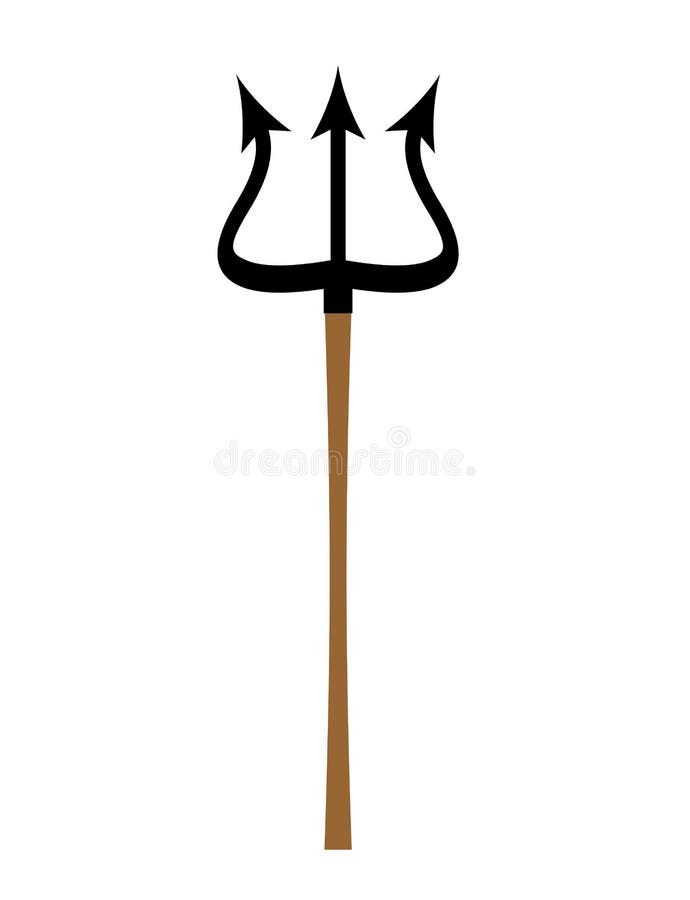 被隔绝的三叉戟撒旦和恶魔武器矛波塞冬向量例证 插画包括有 被隔绝的三叉戟撒旦和恶魔武器矛波塞冬向量例证 插画包括有