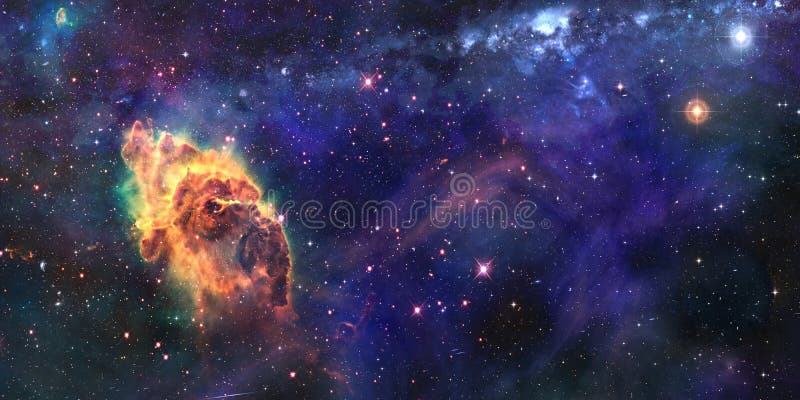 超新星星云和恒星的宇宙背景库存例证 插画包括有天空 空间 彗星 外面 紫色 尘土 神秘