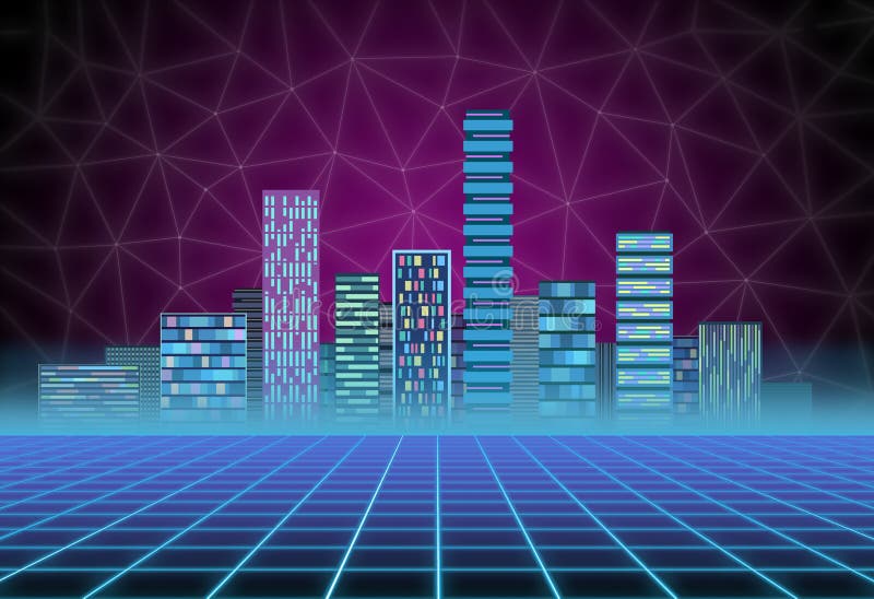 都市背景 霓虹焕发的未来派高科技城市synthwave Retrowave 抽象大都会和原始库存照片 图片包括有远期 投影 都市背景 霓虹焕发的未来派高科技城市synthwave Retrowave 抽象大都会和原始库存照片 图片包括有远期 投影