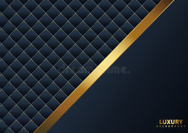 金对角线形正方形图案抽象模板深蓝色豪华高级背景向量例证 插画包括有蓝色 梯度 几何 金子 金对角线形正方形图案抽象模板深蓝色豪华高级背景向量例证 插画包括有蓝色 梯度 几何 金子