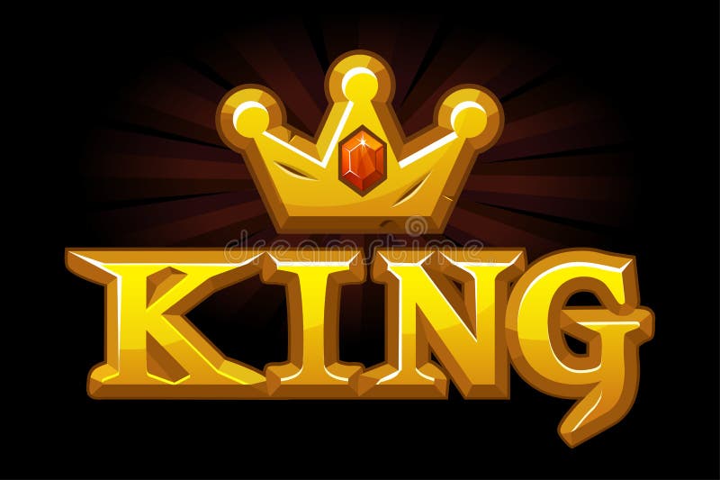 金王冠 带钻石和标志向量例证 插画包括有模板 优质 徽标 豪华 文本 金属 国王 背包