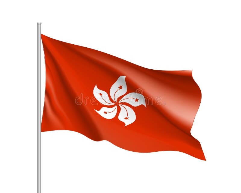 香港国旗向量例证 插画包括有