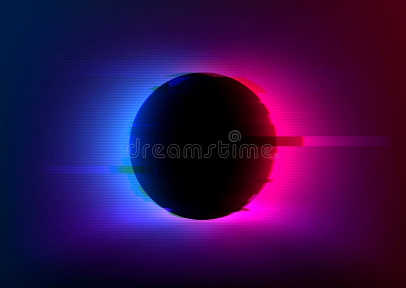 黑色背景上的eclipse概念符号向量例证 插画包括有图标 启发 投反对票 黄道 艺术