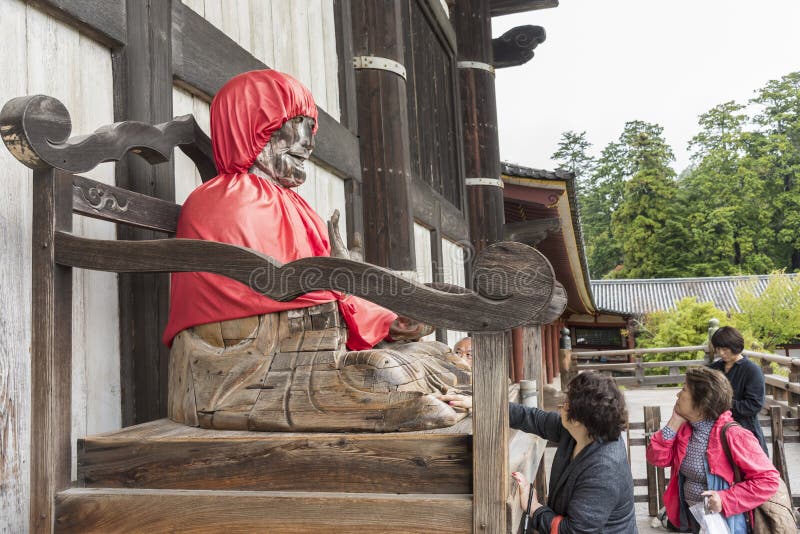 dai-ji Nara Япония scupture TÅ Binzuru стоковые изображения rf