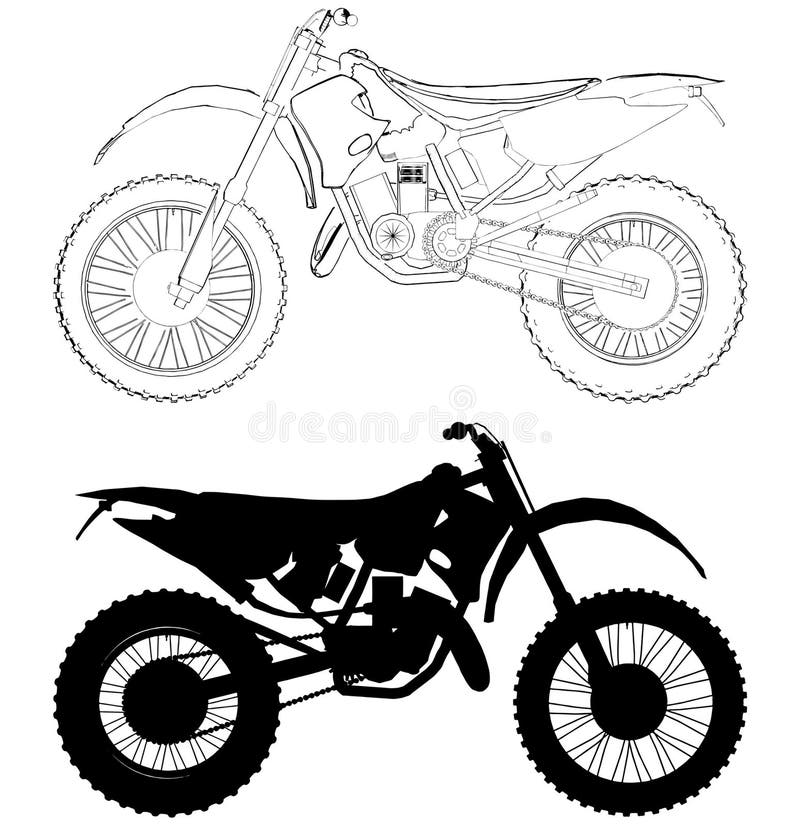 01 roweru motocross wektor ilustracja wektor 01 roweru motocross wektor ilustracja wektor
