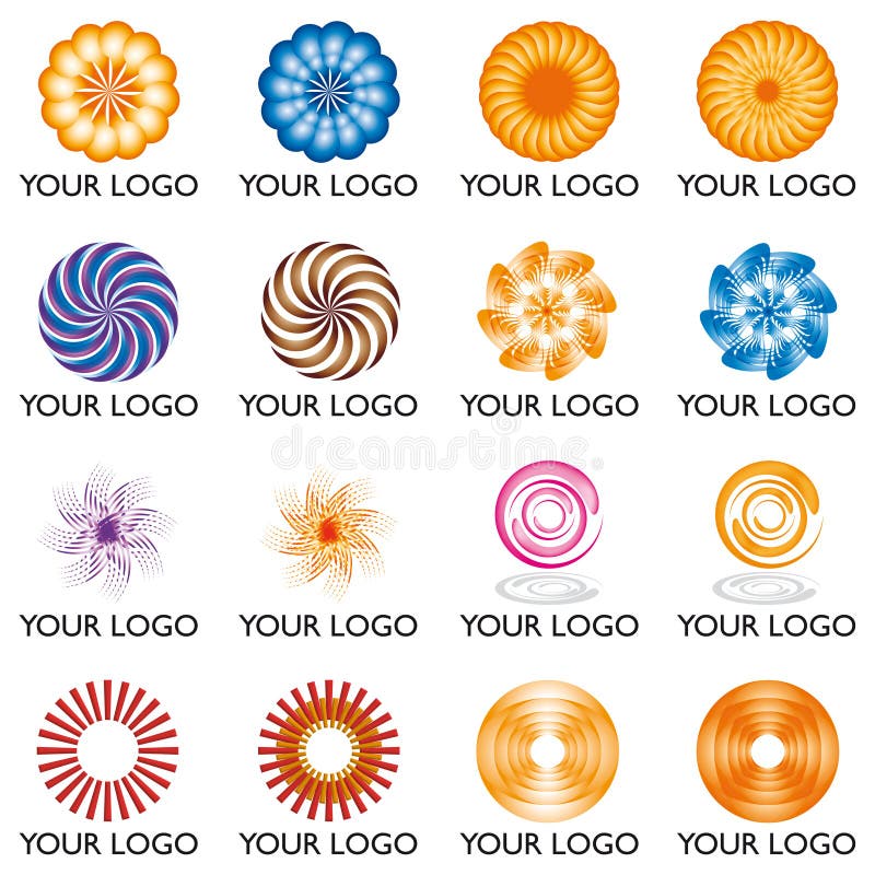 Collection of abstract logo elements and icons. Collection of abstract logo elements and icons