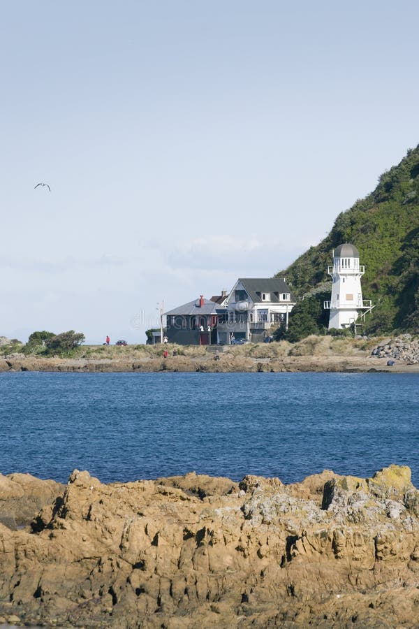 Lighthouse at Island Bay, Wellington, New Zealand. Lighthouse at Island Bay, Wellington, New Zealand