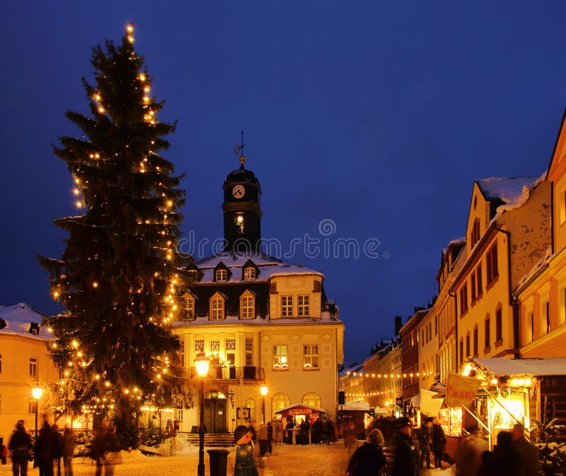 Typical christmas market in Germany. Typical christmas market in Germany