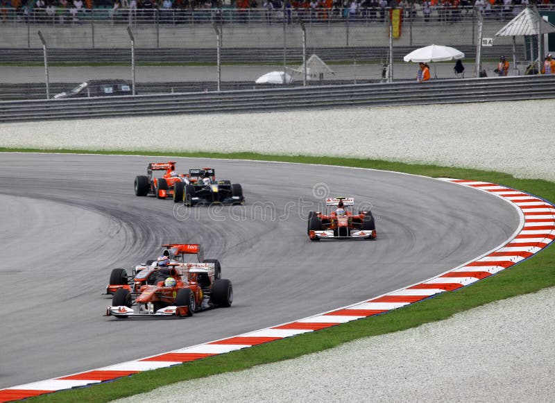 SEPANG, MALAYSIA - APRIL 4 : Malaysian Grand Prix at Sepang F1 first circuit April 4, 2010 in Sepang. SEPANG, MALAYSIA - APRIL 4 : Malaysian Grand Prix at Sepang F1 first circuit April 4, 2010 in Sepang