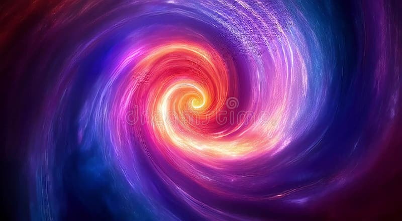 抽象的充满活力的色彩漩涡 (1 皇族释放例证
