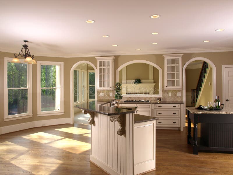 Luxury Model Home Kitchenette and windows. Luxury Model Home Kitchenette and windows