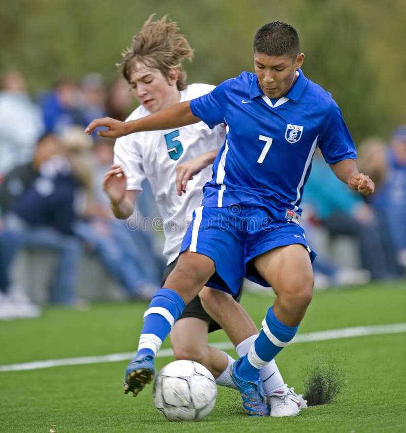 October 15, 2008 Oregon High School Boys Varsity Soccer. Hillsboro's Hill Hi V Century High school. A Hill Hi Spartan maneuvers in front of a Century Jag to steal the ball. Final score 1-0 Hillsboro's Hill Hi. October 15, 2008 Oregon High School Boys Varsity Soccer. Hillsboro's Hill Hi V Century High school. A Hill Hi Spartan maneuvers in front of a Century Jag to steal the ball. Final score 1-0 Hillsboro's Hill Hi